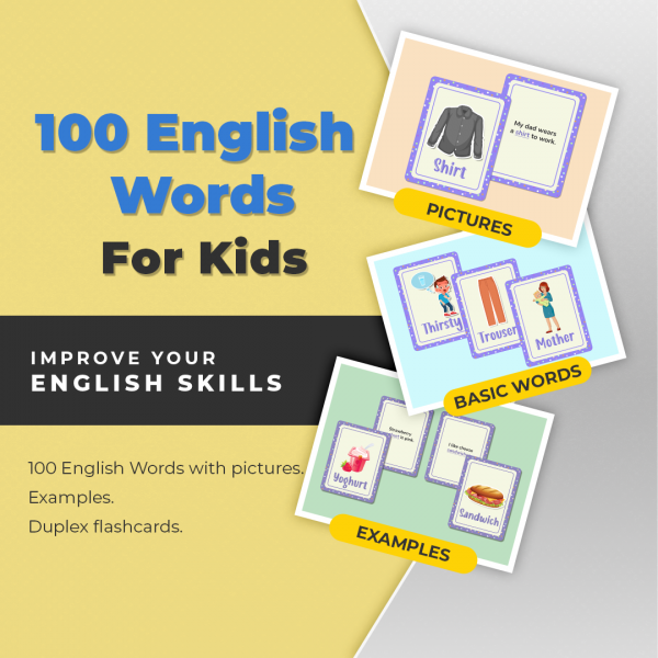 Flascards - English Words for Kids